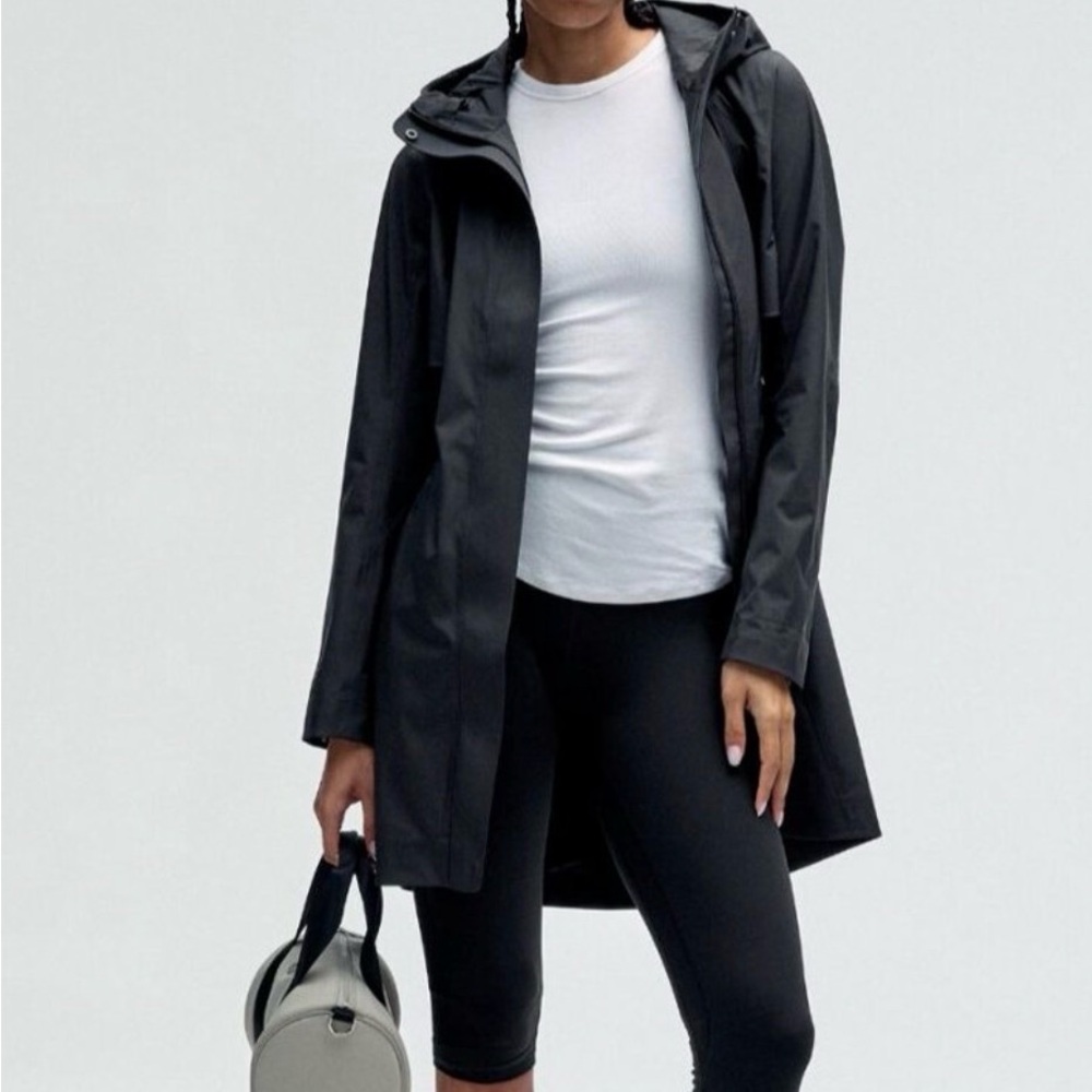 lululemon athletica Black Women’s Hooded Trench Coat